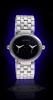 Super Fusion Dual Time Watch, Black Face, Stainless Steel Bracelet